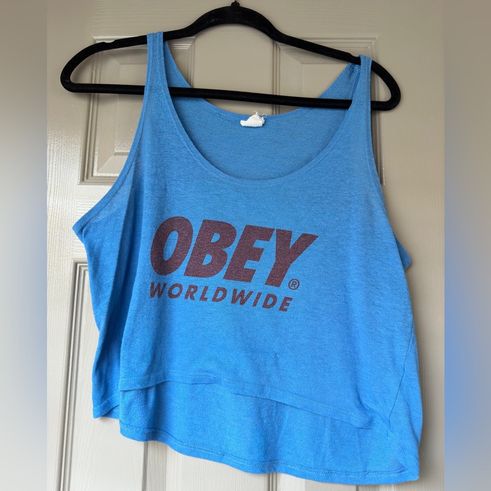Obey cropped tank